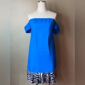 Blue Off The Shoulder Dress!
